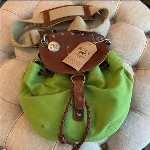 🌿Will Leather Goods- Leather/Canvas Crossbody Bag🌿